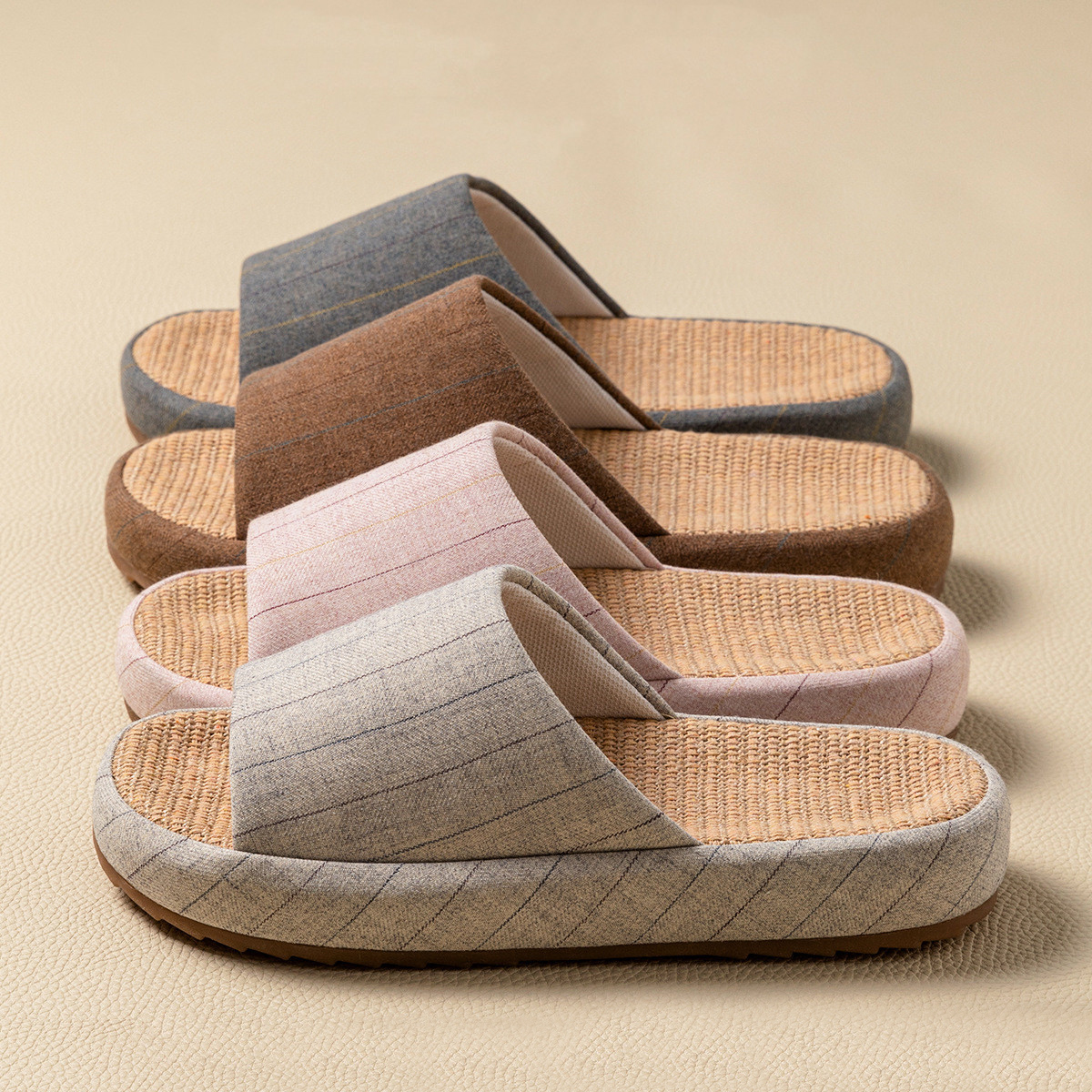 Women'S Shoes For Flat Feet - Summer Women Home Slippers Linen Summer