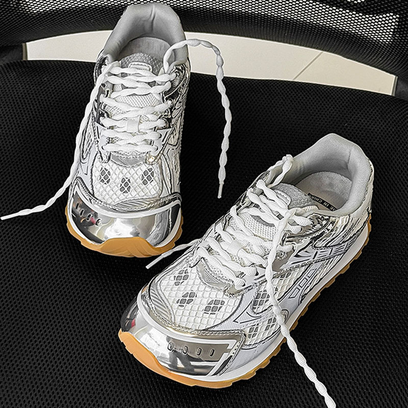 Women Shoes Qc - Fashion Woman Mens Mesh Lace-Up Flat