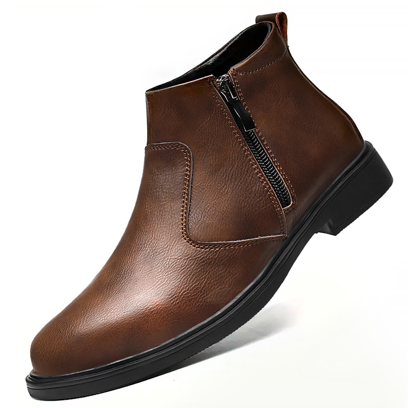 Suede Ankle Boot - Autumn and Winter New High-Top Leather