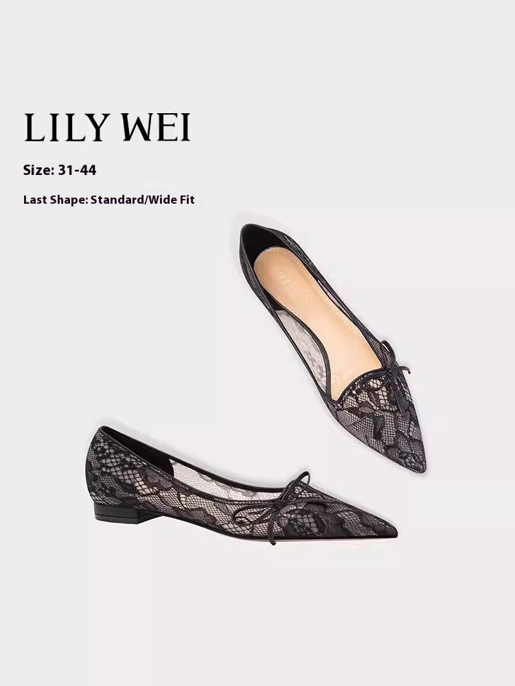 Flat stiletto heels spring and - Wide Fit Heels のレビューと価格