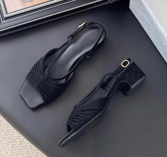 Elegant Women Black Suede Plea - Women Shoes Size 4 In Cm のレビューと価格