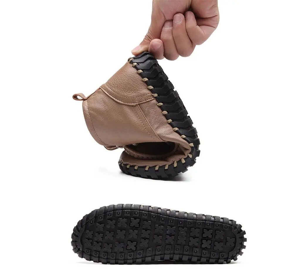Real Leather Boots Women's Aut - Women'S Shoes Big Feet のレビューと価格