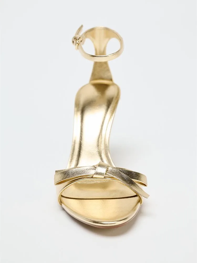 Elegant Golden Bow Brand High  - Women Shoes Brand のレビューと価格