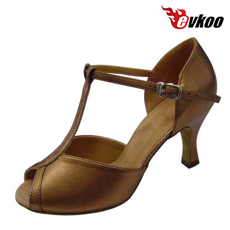 Evkoodance Black Or Tan Pu Lat - Women Shoes Size 4 In Cm のレビューと価格