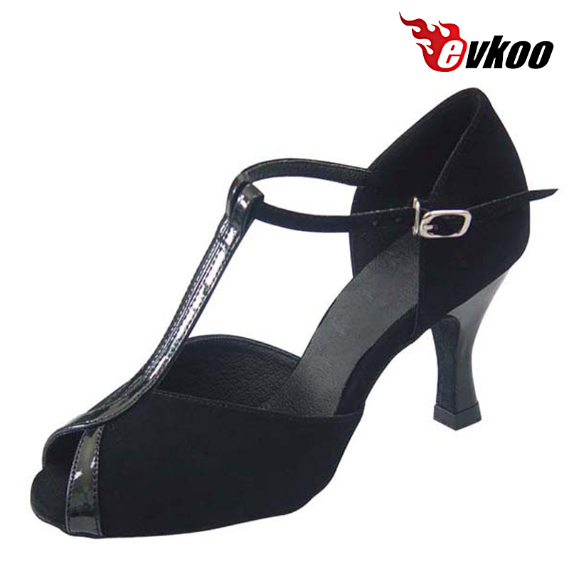 Evkoodance Black Or Tan Pu Lat - Women Shoes Size 4 In Cm のレビューと価格