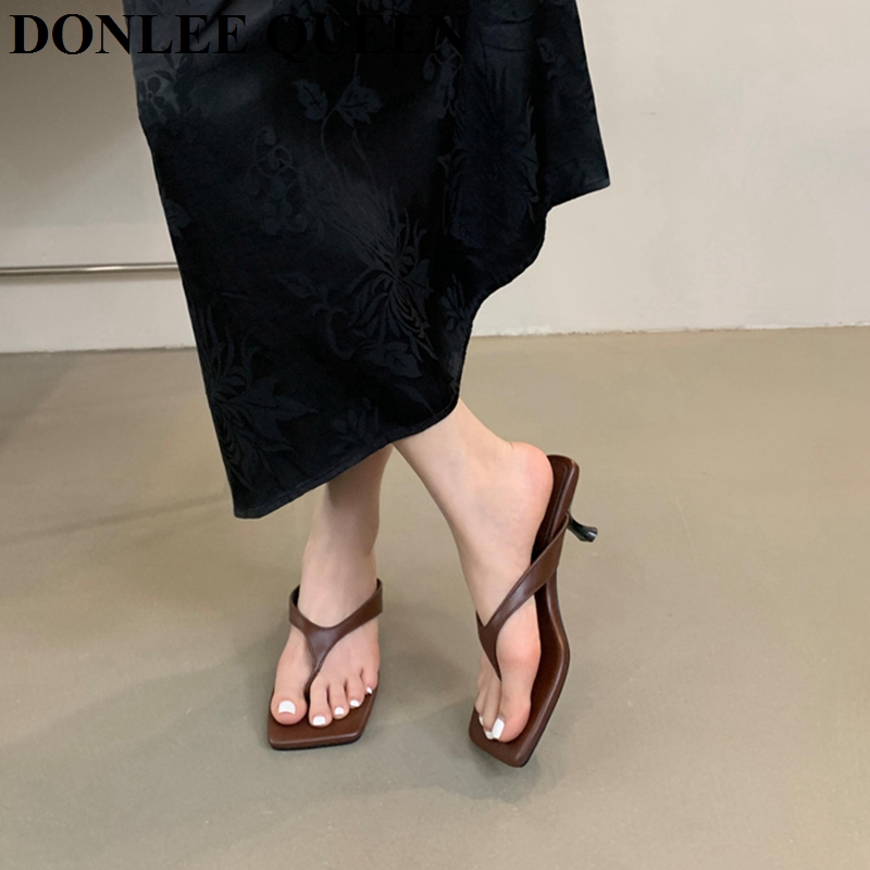 Fashion Brand High Heel Slippe - Women'S Shoes Big Feet のレビューと価格