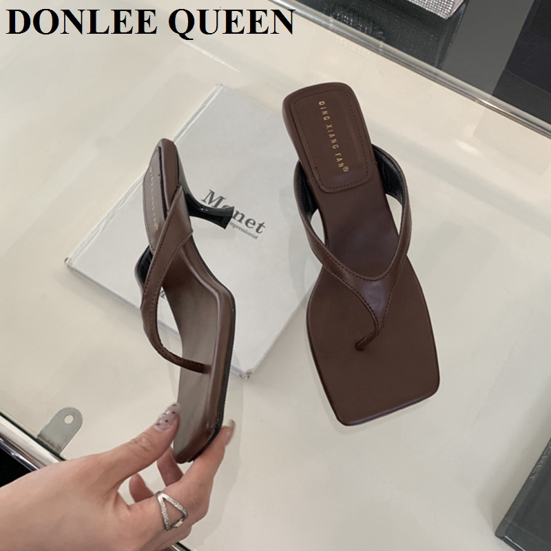 Fashion Brand High Heel Slippe - Women'S Shoes Big Feet のレビューと価格