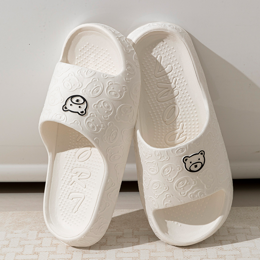 Printting Cute Bear Women Slip - Women'S Shoes For Flat Feet のレビューと価格