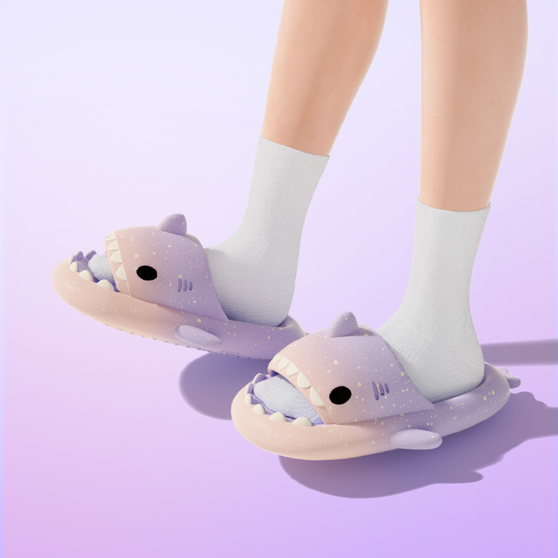 Cute Cartoon Shark Slippers Fo - Women Shoes Size To Men のレビューと価格