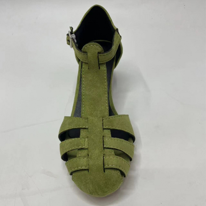 Women's Green Suede Kitten Hee - Women Shoes Us To Eu のレビューと価格