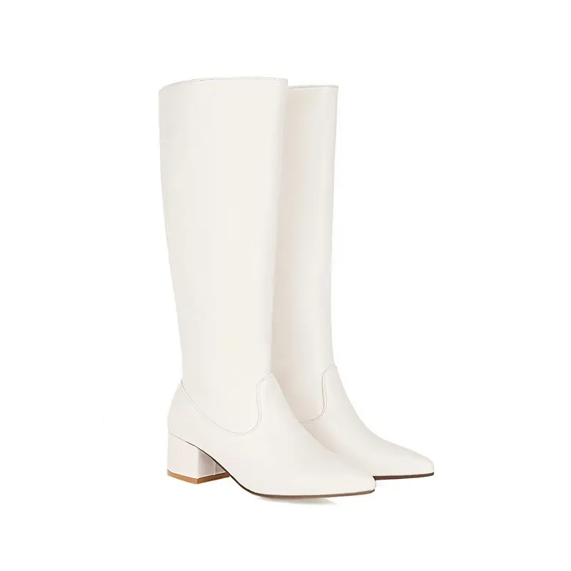 Soft PU Leather Red White Poin - Wide Fit Heels のレビューと価格