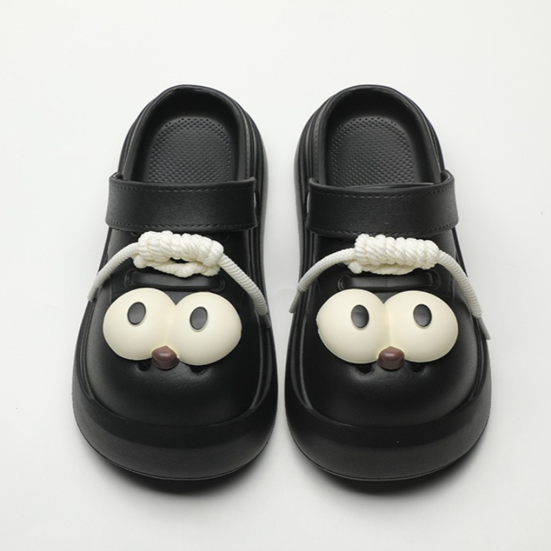 Cute DIY Big Eyes Fashion Clog - Women'S Shoes Big Feet のレビューと価格