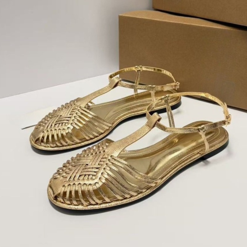 Woven T-Strap Flat Sandals for - Women'S Shoes Big Feet のレビューと価格