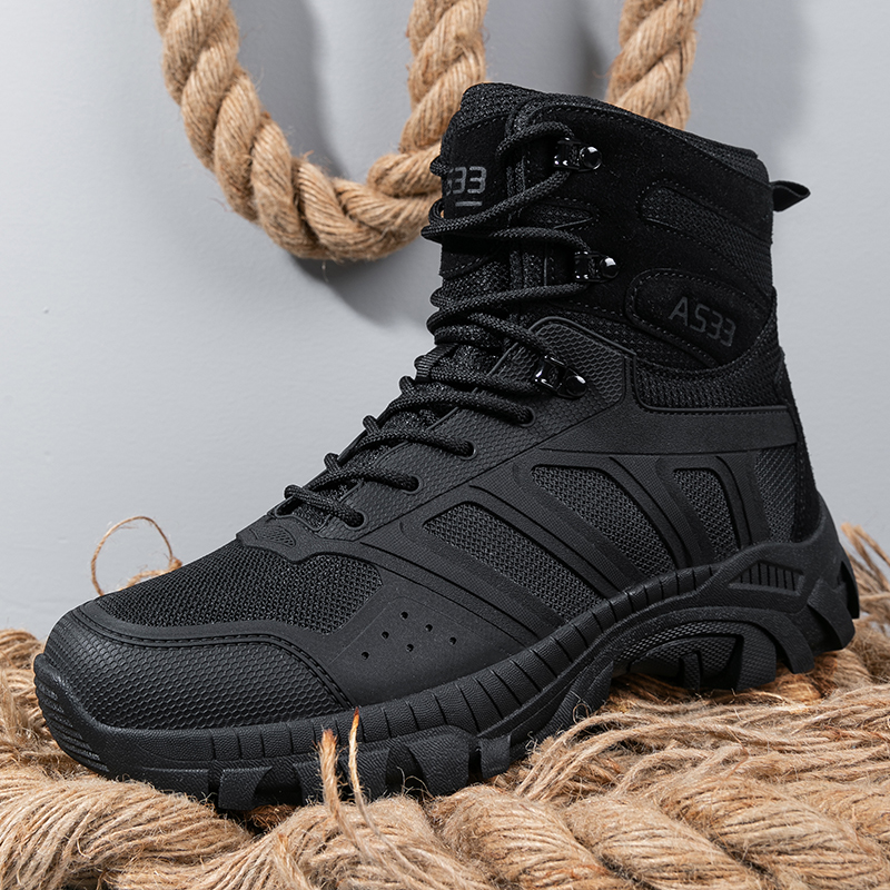 Men Tactical Boots Lace Up Des - Suede Ankle Boot のレビューと価格