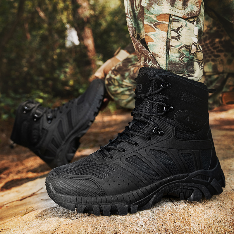 Men Tactical Boots Lace Up Des - Suede Ankle Boot のレビューと価格