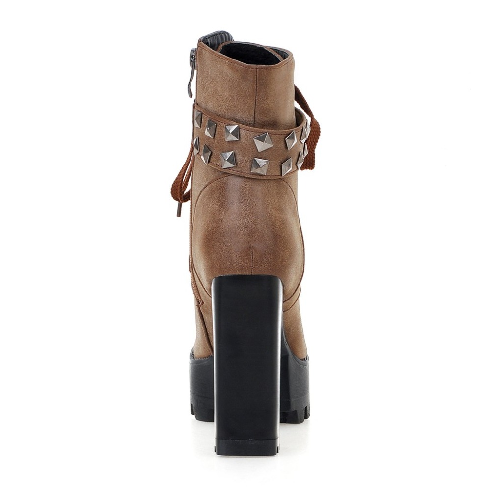 Fashion Women Ankle Boots Plat - Women'S Shoes Big Feet のレビューと価格