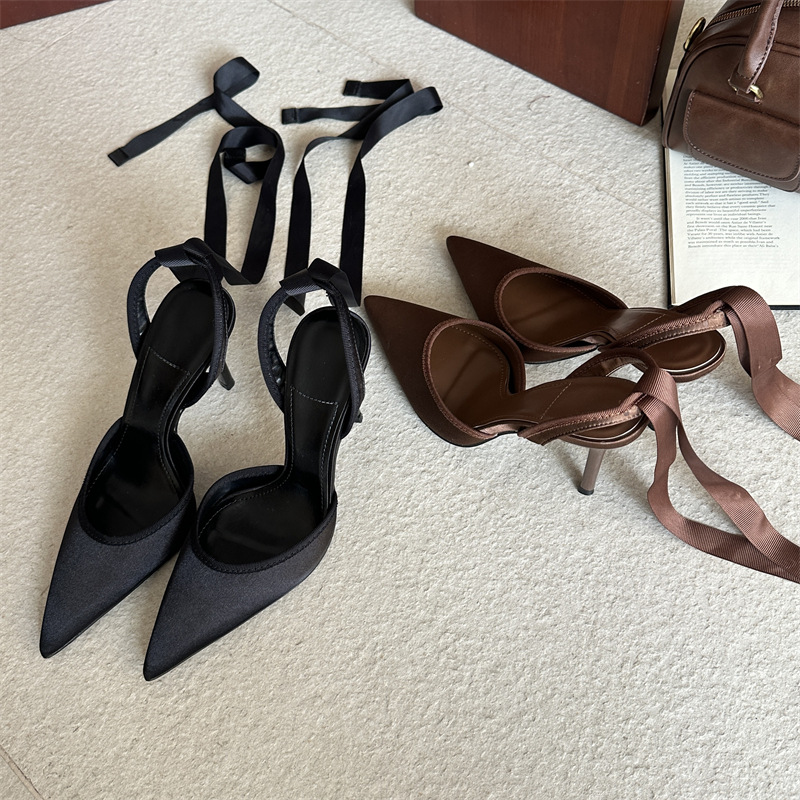 Snake Satin Ankle Strap Luxury - Women Shoes Brand のレビューと価格