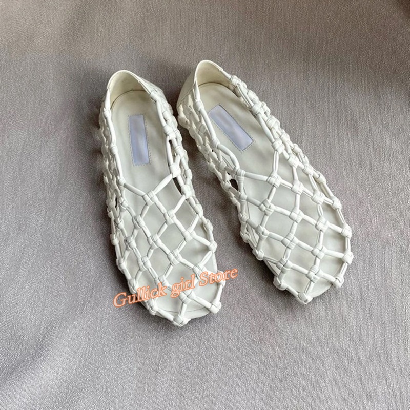 French Woven Mesh Hollow flat  - Women'S Shoes For Flat Feet のレビューと価格