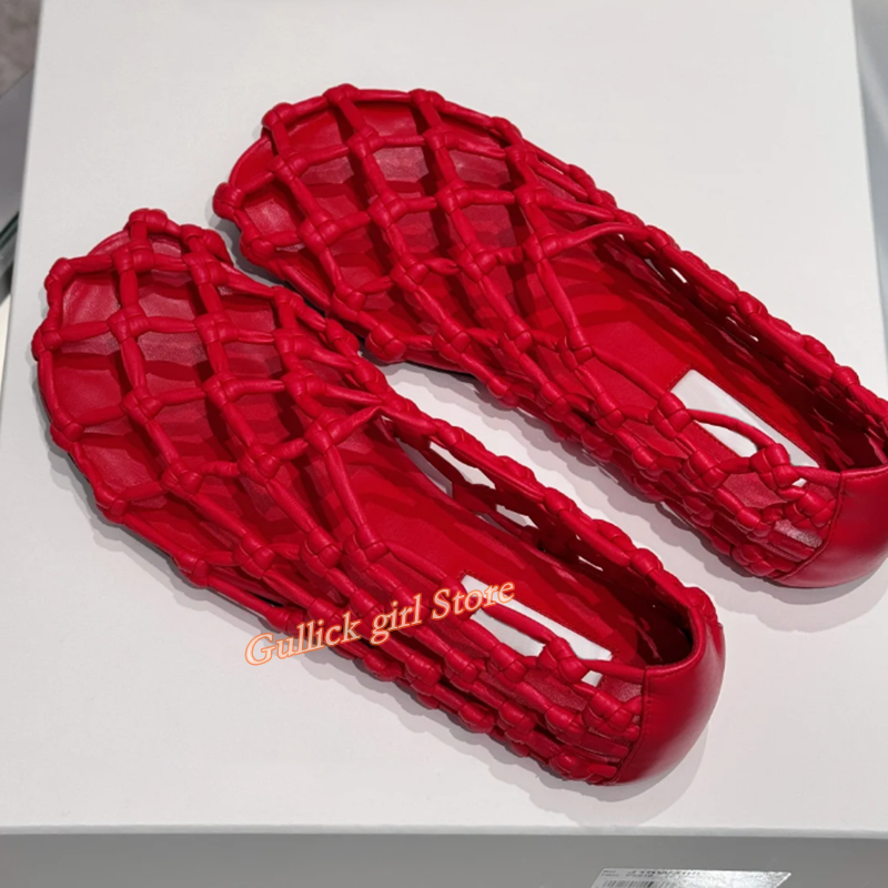 French Woven Mesh Hollow flat  - Women'S Shoes For Flat Feet のレビューと価格