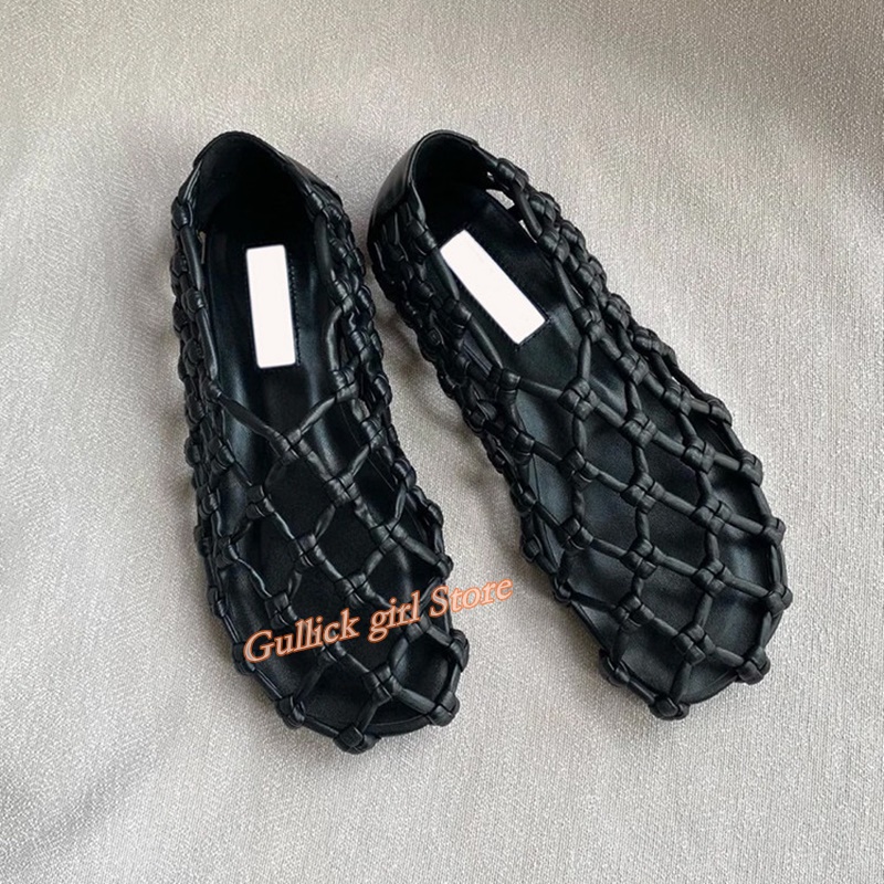 French Woven Mesh Hollow flat  - Women'S Shoes For Flat Feet のレビューと価格