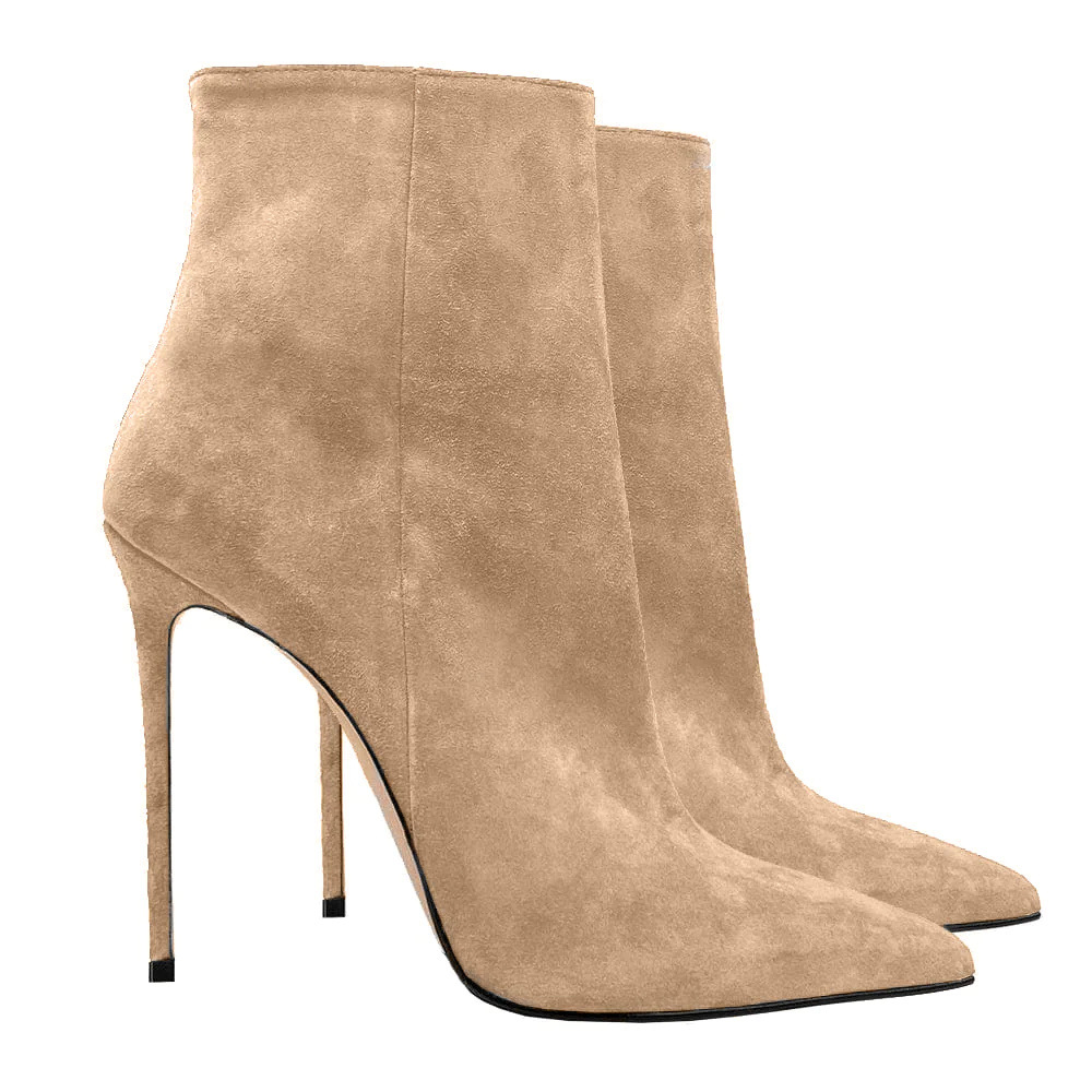 Suede Stiletto Boots For Women - Women'S Shoes Big Feet のレビューと価格