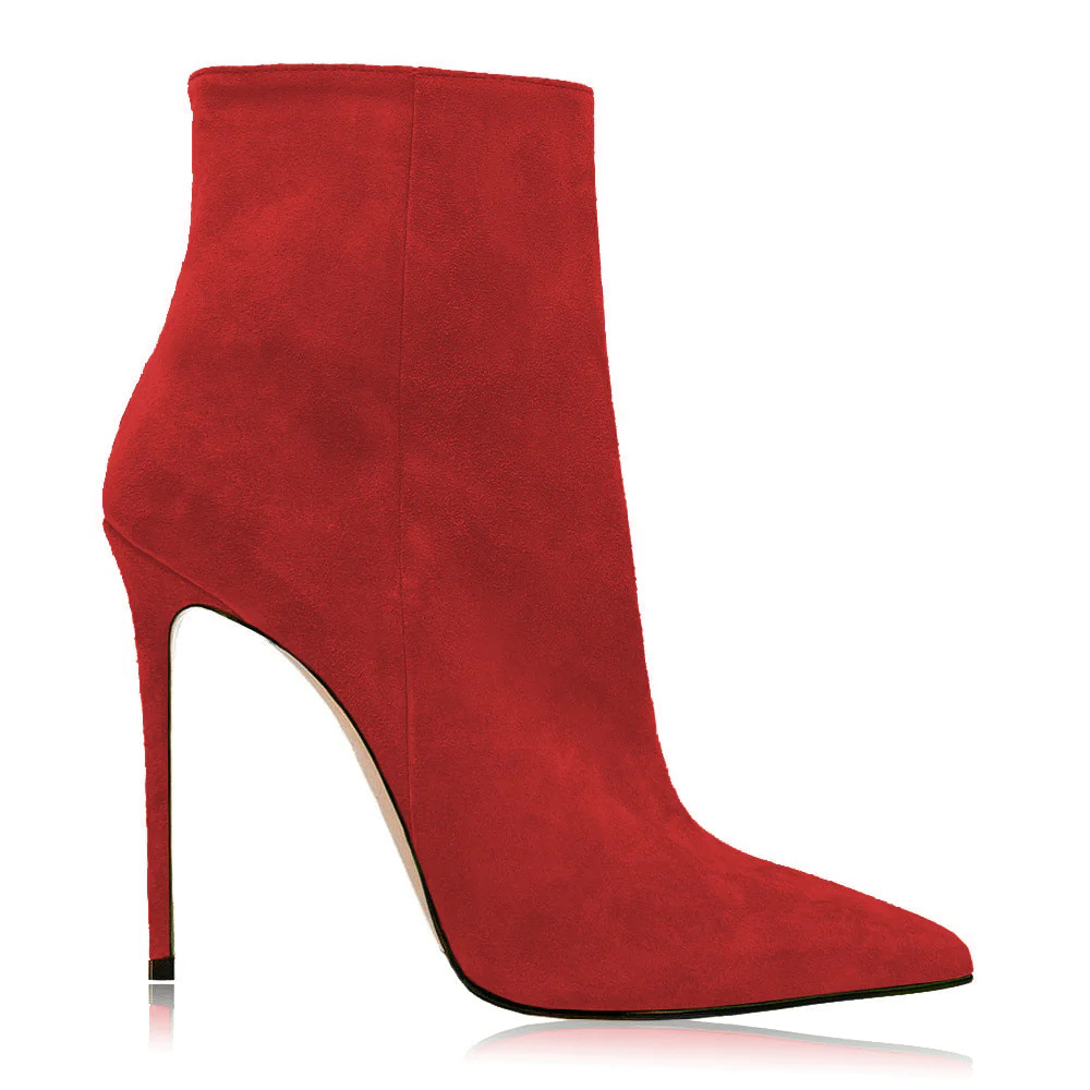 Suede Stiletto Boots For Women - Women'S Shoes Big Feet のレビューと価格