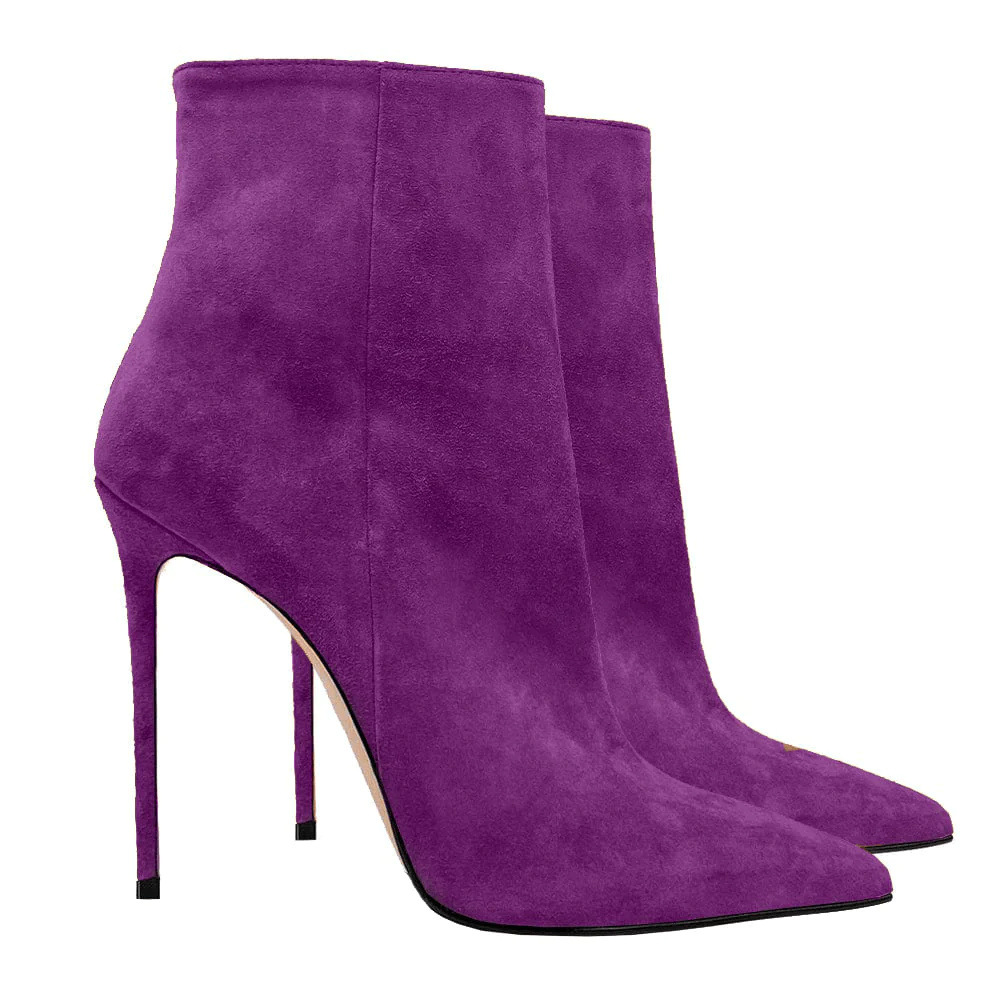 Suede Stiletto Boots For Women - Women'S Shoes Big Feet のレビューと価格
