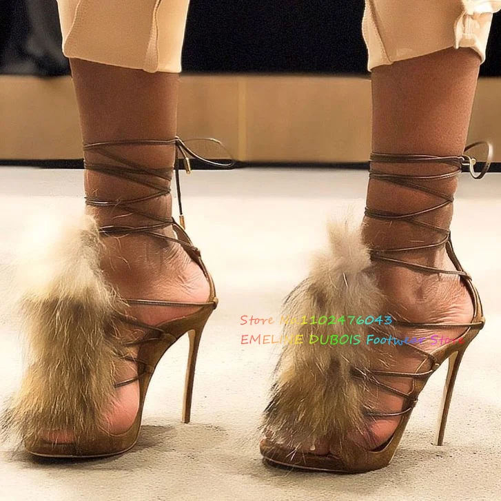 Fur Decor High Heel Ankle Boot - Suede Ankle Boot のレビューと価格