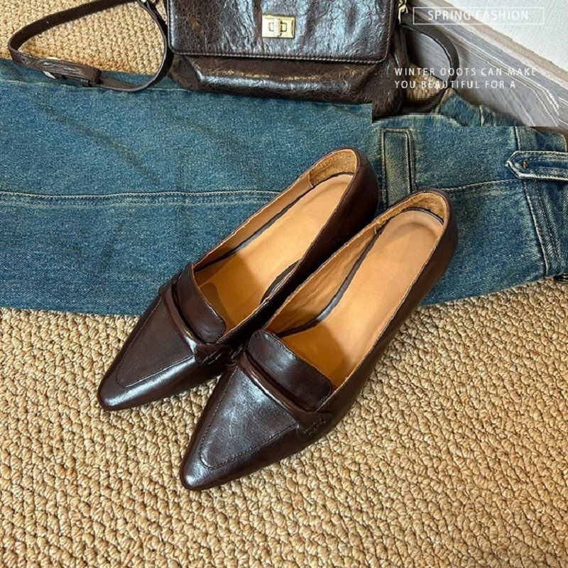 Cozy Med Heels Thick Heels Spr - Women Shoes Size 4 In Cm のレビューと価格