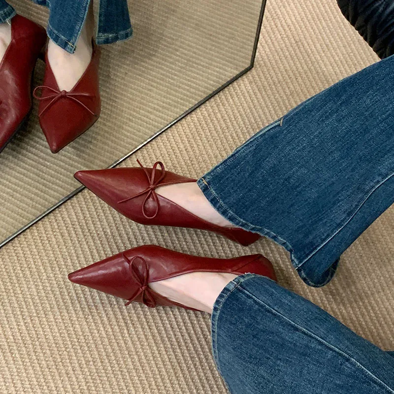 New Designer Pointed Toe Low H - Women Shoes Brand のレビューと価格