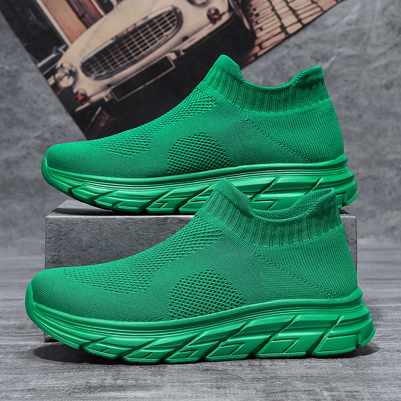 Fashion Green Men Sock Sneaker - Women Shoes Qc のレビューと価格