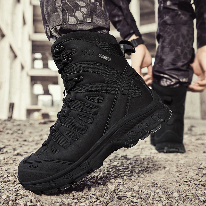 New Men Tactical Boots Militar - Suede Ankle Boot のレビューと価格