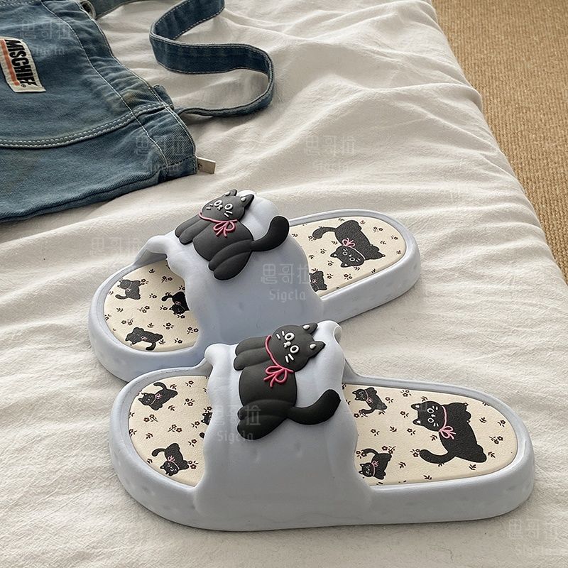 Printting Cute Bear Women Slip - Women Shoes Size To Men のレビューと価格