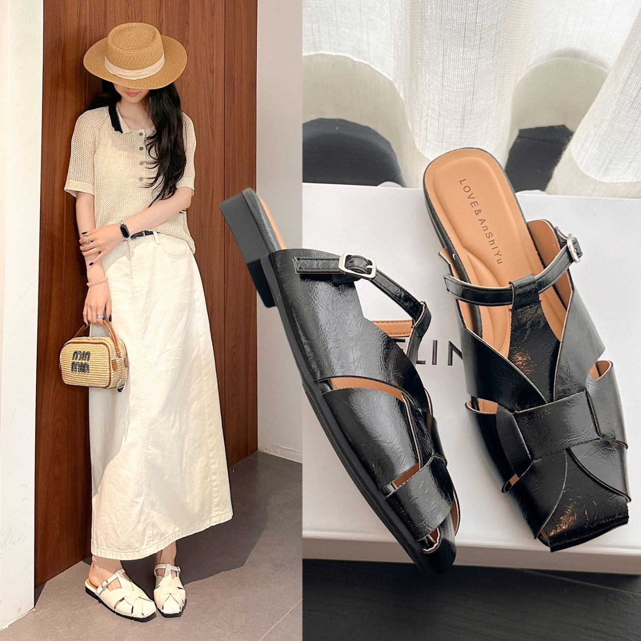 French Style Woven Mules for W - Women Shoes Us To Eu のレビューと価格