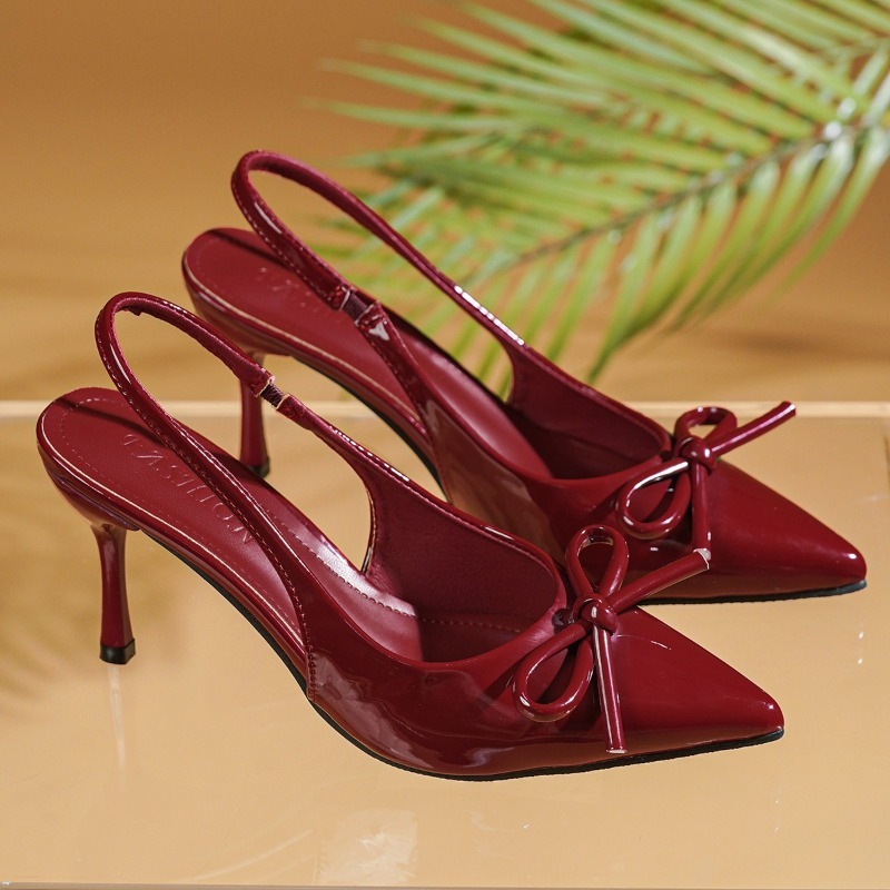 Bow Pointed Toe High Heels San - Women Shoes Brand のレビューと価格