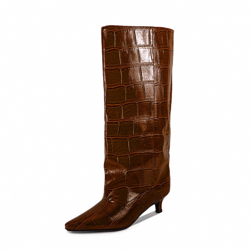 Kitten Heel Wide Calf Boots, C - Wide Fit Heels のレビューと価格