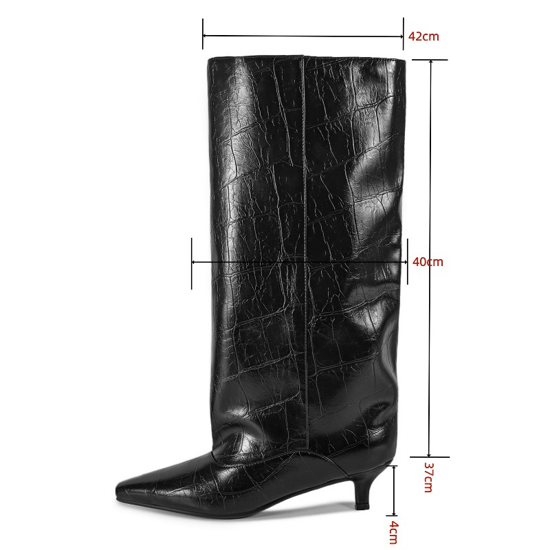 Kitten Heel Wide Calf Boots, C - Wide Fit Heels のレビューと価格