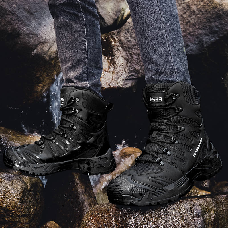 Men's Large Size Outdoor Tacti - Suede Ankle Boot のレビューと価格