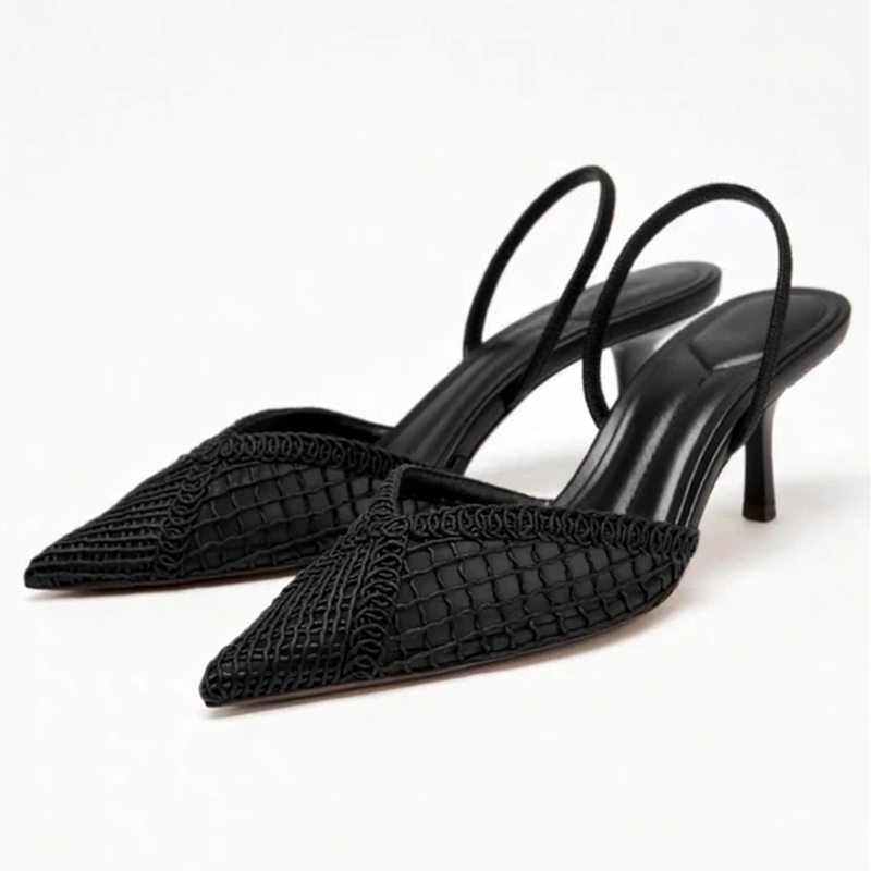 Mesh Woven Heeled Sandals Wome - Women Shoes Brand のレビューと価格