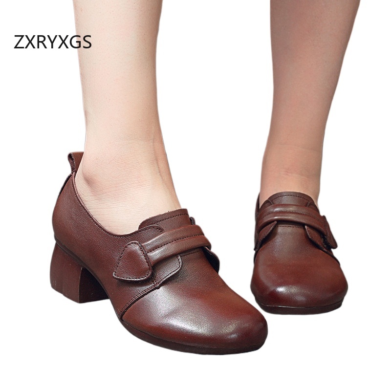 ZXRYXGS 2025 Autumn Real Cowhi - Women Shoes Size 4 In Cm のレビューと価格