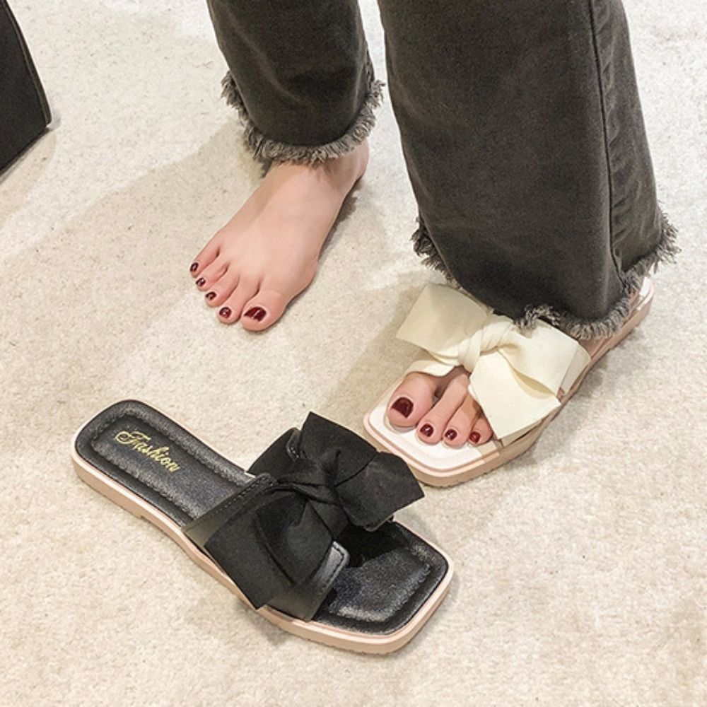 Casual Soft Sole Bowknot Slipp - Women'S Shoes For Flat Feet のレビューと価格