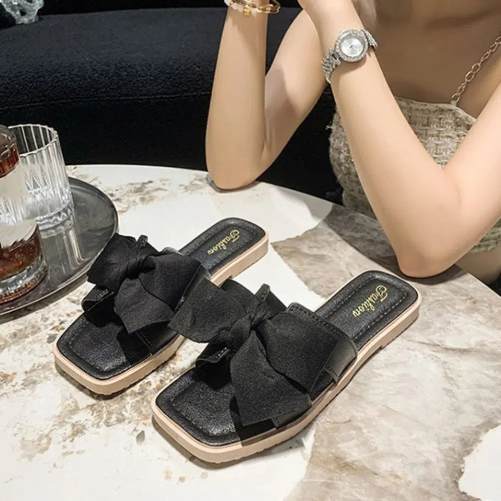 Casual Soft Sole Bowknot Slipp - Women'S Shoes For Flat Feet のレビューと価格