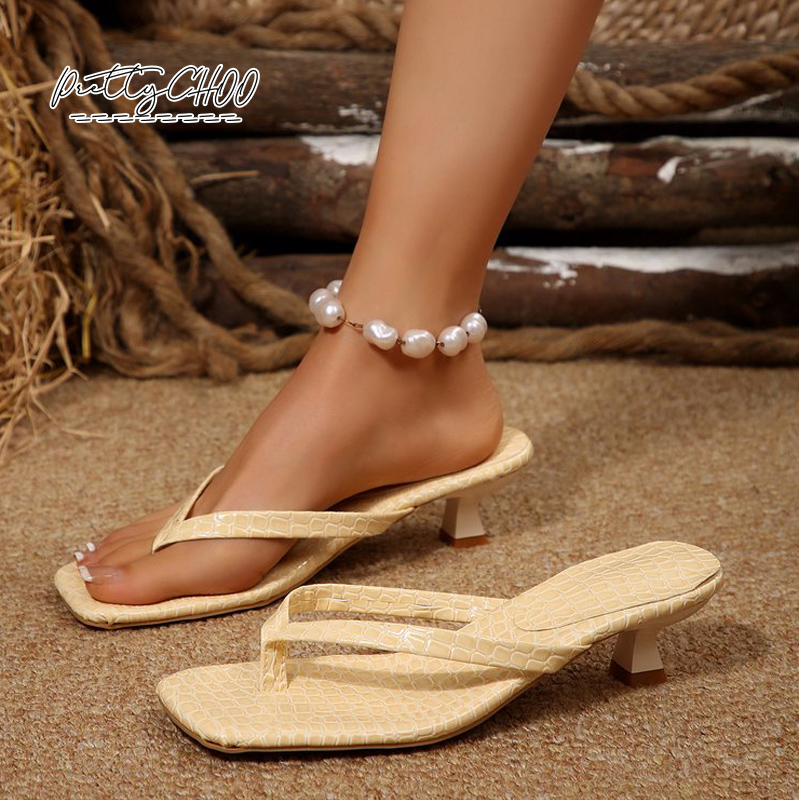 Crocodile Print Kitten Heel Fl - Women Shoes Size To Men のレビューと価格